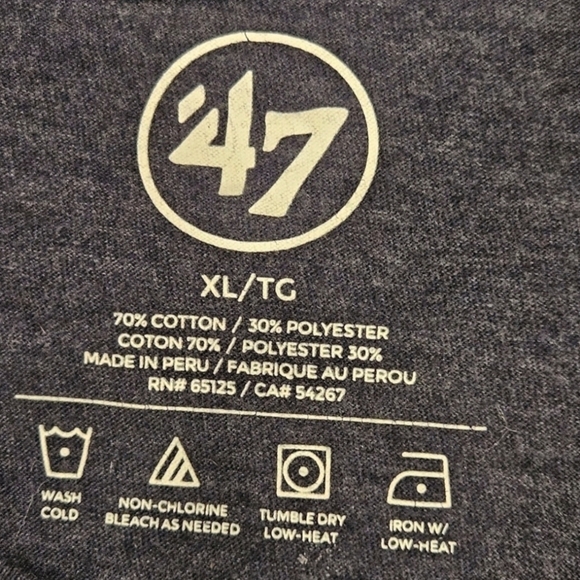 Chicago Cubs SZ XL Brand '47 Scoop Neck Short Sleeve Women's T-Shirt - Picture 3 of 6